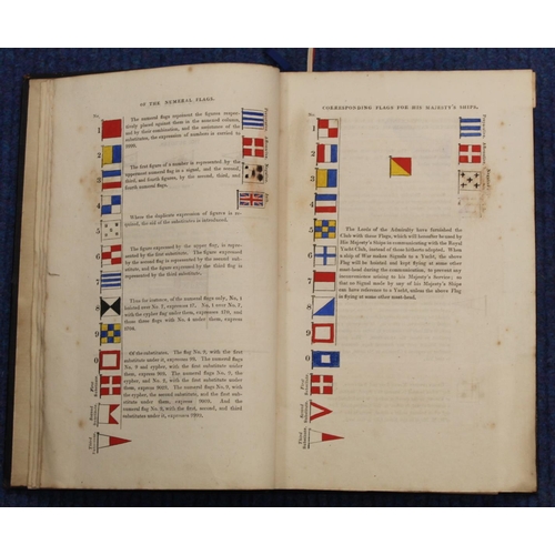 292 - ROYAL YACHT CLUB. Signals. Col. symbols, text illus. & 9 eng. plates of manoeuvres. Indexed Geog... 