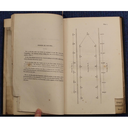 292 - ROYAL YACHT CLUB. Signals. Col. symbols, text illus. & 9 eng. plates of manoeuvres. Indexed Geog... 