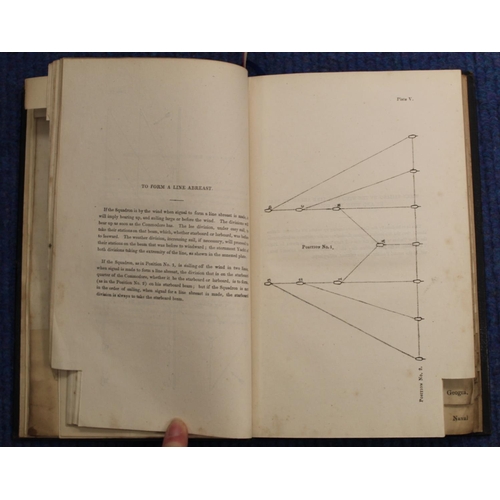 292 - ROYAL YACHT CLUB. Signals. Col. symbols, text illus. & 9 eng. plates of manoeuvres. Indexed Geog... 