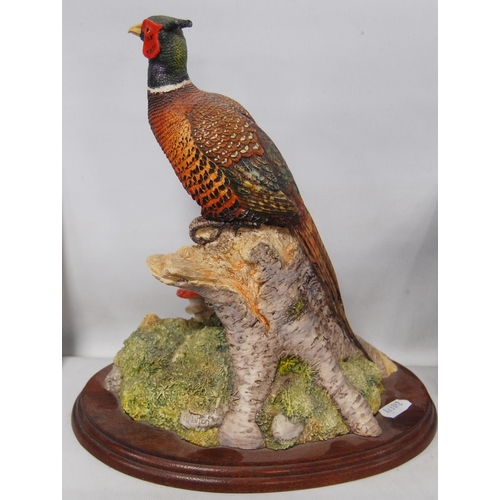 273 - Border Fine Arts figure, 'Woodland Majesty', by David Walton, perched on a naturalistic stump and a ... 