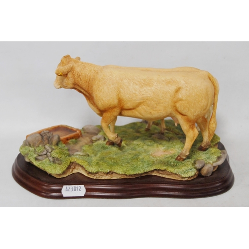 275 - Border Fine Arts group, 'Blonde D'Aquitaine' cow and calf from the Farming Today range, A9776, on na... 