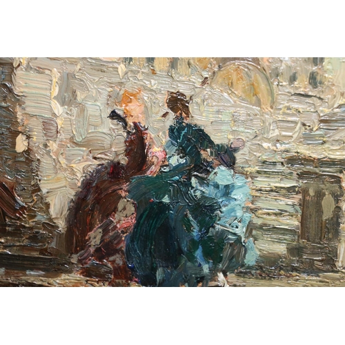 201 - EMMA CIARDI (Italian 1879-1933) La Fontana della Trieste Oil, signed lower right, dated 1922 verso, ... 