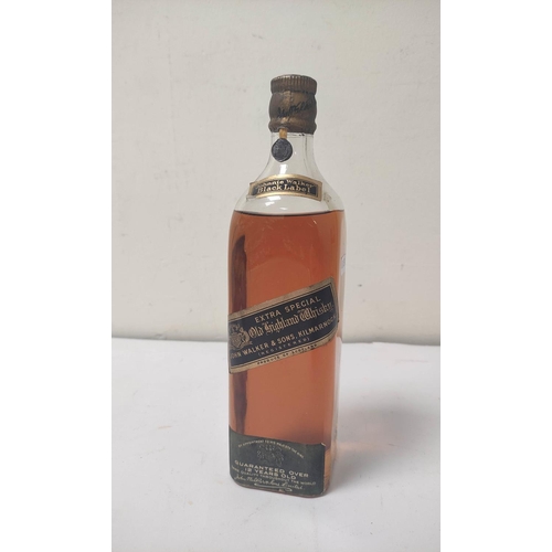 291 - Johnnie Walker Black Label Extra Special Old Highland whisky, c. 1930s, with pewter tag to the cork.