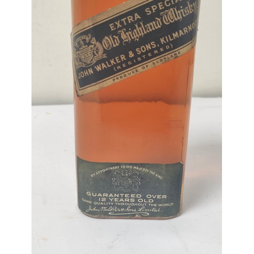 291 - Johnnie Walker Black Label Extra Special Old Highland whisky, c. 1930s, with pewter tag to the cork.