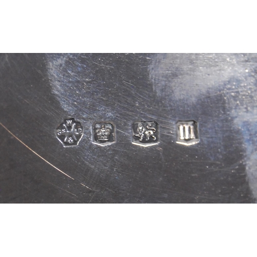 154 - Silver tray, hallmarks for William Hutton & Sons Ltd., date letter M, monogrammed, shaped gadroo... 