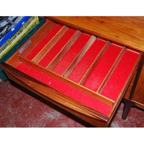 415 - Mid 20th century teak sideboard by AH McIntosh & Co., Ltd, Kirkcaldy, Scotland, of long proporti... 