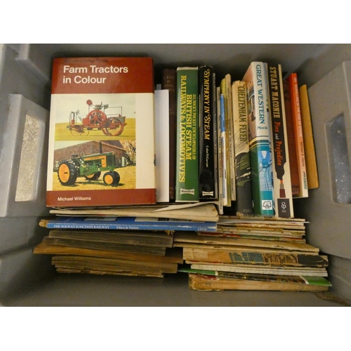 21 - Box of various books, Transport related.