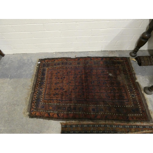 25 - Large antique Eastern rug.