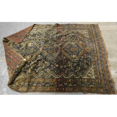 26 - Large antique Eastern rug. 