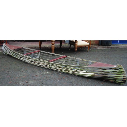 203 - Full-size Canadian Type PBK 51 16ft wooden canoe, designed by PW Blandford, Stratford-upon-Avon, wit... 