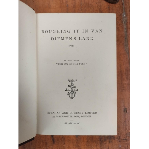 143 - HOWITT WILLIAM.  A Boy's Adventures in the Wilds of Australia. Frontis & illus. Reboun... 