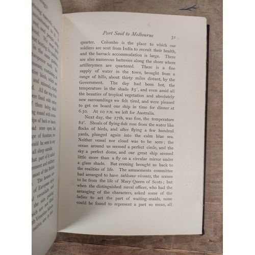 154 - MEREDITH MRS CHARLES.  Notes & Sketches of New South Wales. Half calf. 1844; also Alex... 