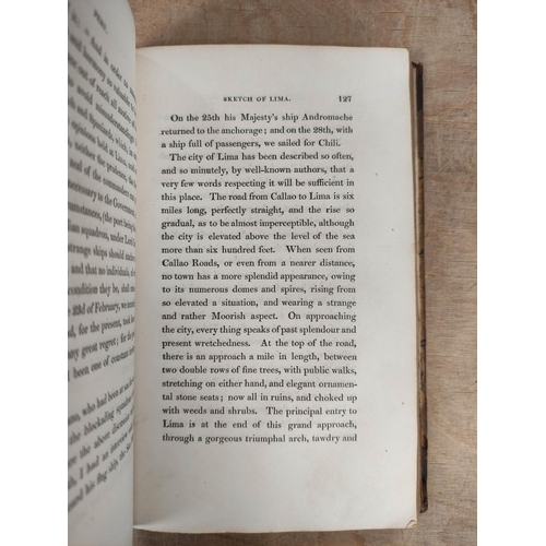 155 - HALL CAPT. BASIL.  Extracts from a Journal Written on the Coasts of Chili, Peru & Mexico. 2 vols... 