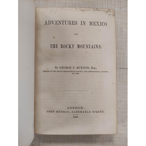 165 - BYAM GEORGE.  Wild Life in the Interior of Central America. Litho frontis. 12mo. Rebacked ... 