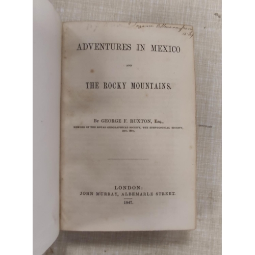 165 - BYAM GEORGE.  Wild Life in the Interior of Central America. Litho frontis. 12mo. Rebacked ... 