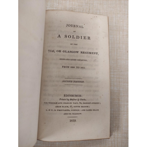 168 - (POCOCKE CAPT. THOMAS).  Journal of a Soldier of the 71st, or Glasgow Regiment, Highland Light ... 