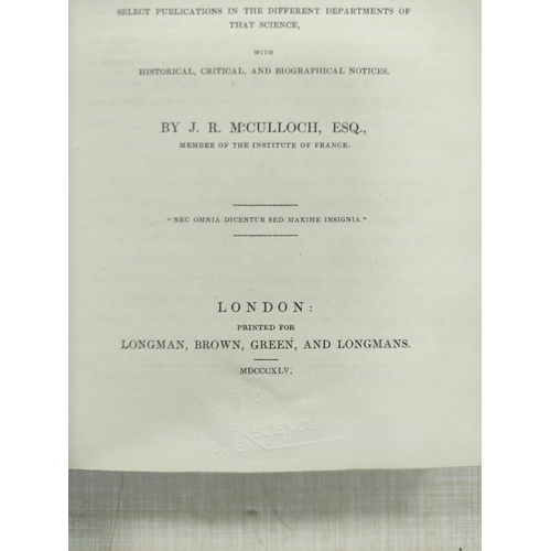 101 - SMITH ADAM.  An Inquiry into the Nature & Causes of the Wealth of Nations. 3 vols. Old red cloth... 