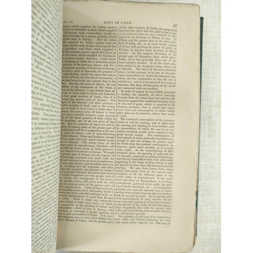 101 - SMITH ADAM.  An Inquiry into the Nature & Causes of the Wealth of Nations. 3 vols. Old red cloth... 