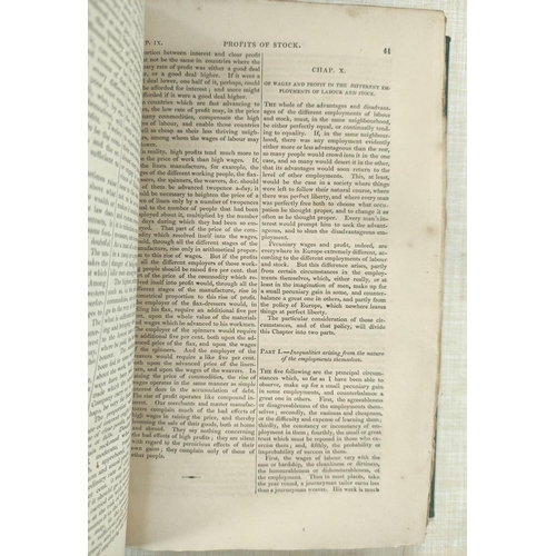 101 - SMITH ADAM.  An Inquiry into the Nature & Causes of the Wealth of Nations. 3 vols. Old red cloth... 
