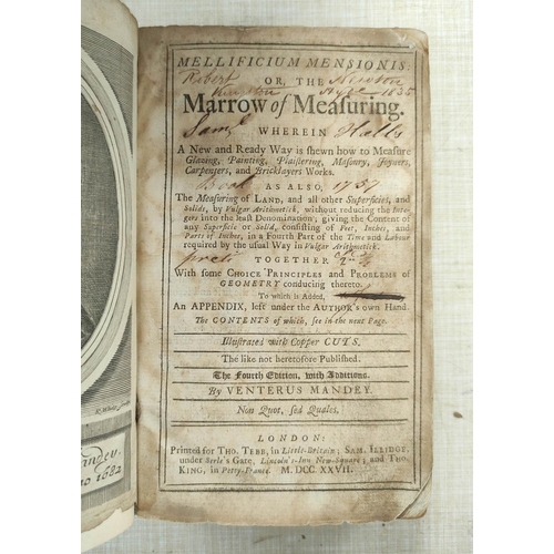 116 - WALKINGAME FRANCIS.  The Tutor's Assistant Being a Compendium of Arithmetic, ed. by T. Cro... 