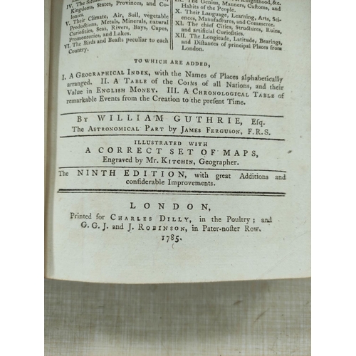 47 - GUTHRIE WILLIAM.  A New Geographical, Historical & Commercial Grammar ... of the Sever... 