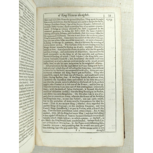 63 - HERBERT LORD EDWARD, of Cherbury.  The Life & Raigne of King Henry the Eighth. Eng. po... 