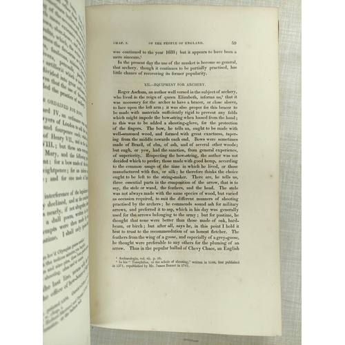 69 - STRUTT JOSEPH.  The Sports & Pastimes of the People of England. Eng. text illus. Royal... 