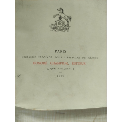 72 - GRAVES F. M.  La Vie de Louis I, Duc D'Orleans. Smart full maroon calf. Paris, 1913.... 