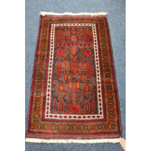 Northwest Persian design prayer rug, field having stylised flowers and ...