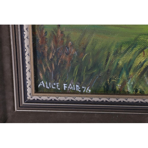 418 - ALICE FAIR (Scottish Contemporary), Benarty Hill? oil on board, signed and dated (19)76 lower left, ... 