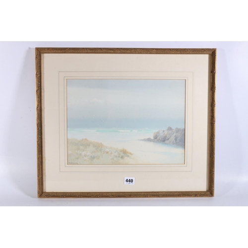 423 - FREDERICK JOHN WIDGERY (1861-1942), Cornwall Coast, watercolour and oil on paper, signed lower left,... 