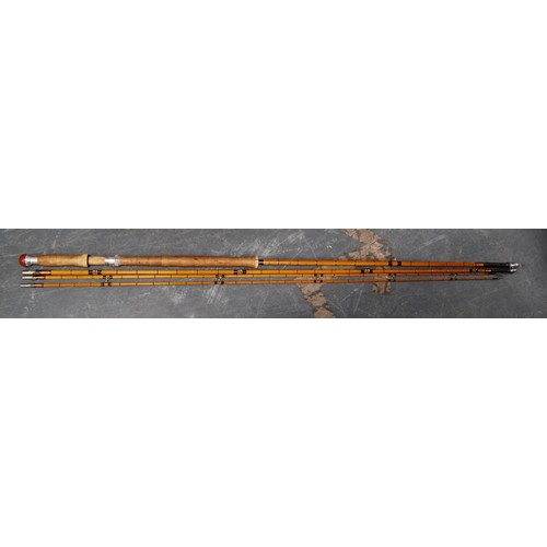 185 - Fishing interest: Five Hardy of Alnwick fishing rods to include a 13½ft Spey rod, c. 1960, a 13ft Pa... 