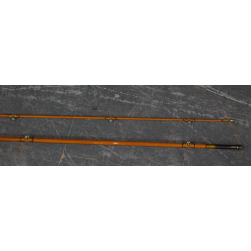 185 - Fishing interest: Five Hardy of Alnwick fishing rods to include a 13½ft Spey rod, c. 1960, a 13ft Pa... 