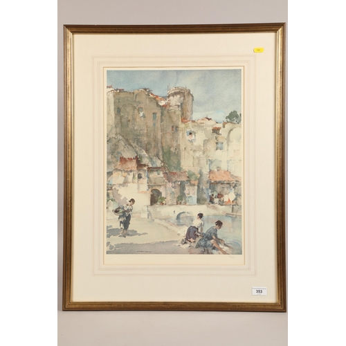 353 - William Russell Flint (1880 - 1969; Scottish); Ladies by Ruins; limited edition print; framed and gl... 