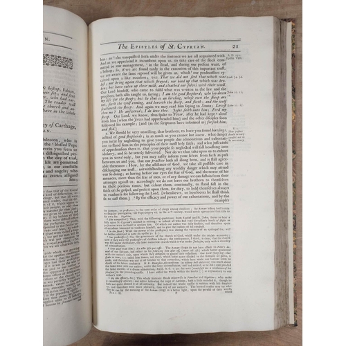 245 - CYPRIANUS S. CAECILIUS (Bishop of Carthage).  Opera. 3 parts in one. Eng. frontis & rubricated t... 