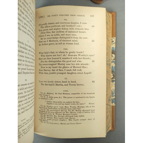 250 - POPE ALEXANDER.  The Works. Ed. by William Roscoe. 8 vols. Eng. port. frontis. Nice reboun... 