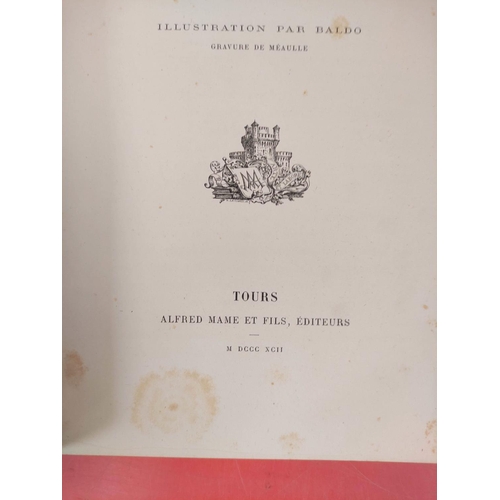 257 - RICARD Mgr.  Christophe Colomb. Plates & illus. Colourful pict. red cloth gilt, much i... 