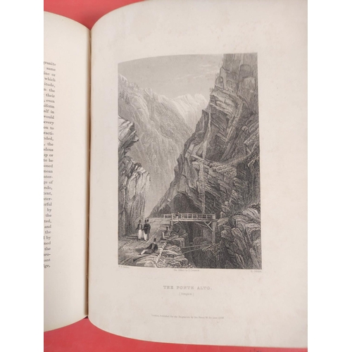 258 - BEATTIE WILLIAM.  Switzerland Illustrated in a Series of Views ... by W. H. Bartlett. 2 vo... 