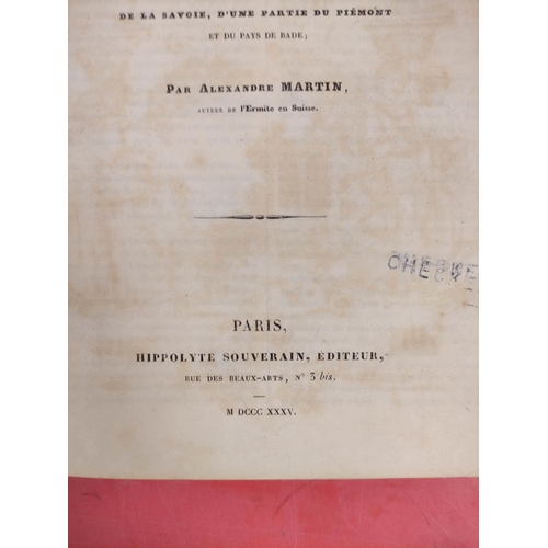 259 - MARTIN ALEXANDRE.  La Suisse Pittoresque et ses Environs. Etched frontis & double page... 