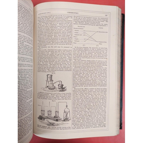 263 - WYLDE JAMES.  The Circle of the Sciences. 3 vols. Eng. plates & many text illus. Quarto. Half gr... 