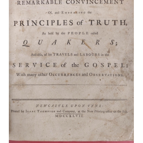 265 - STORY THOMAS.  A Journal of the Life ... & Embracing the Principles of Truth as Held b... 