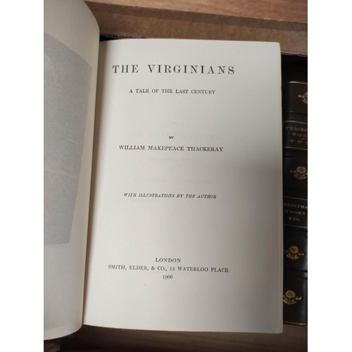 276 - THACKERAY WILLIAM M.  The Biographical Edition of the Works. The set of 13 vols. Illus. Ni... 