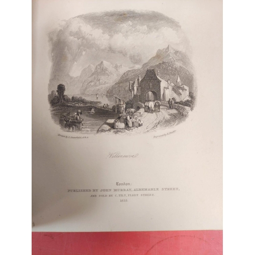 278 - BROCKEDON W.  Finden's Illustrations of the Life & Works of Lord Byron. 3 vols. Many eng. plates... 