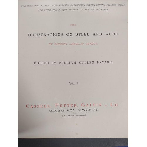 285 - CASSELL (Pubs).  Picturesque America, ed. by William Cullen Bryant. 4 vols. Eng. plates & illus.... 