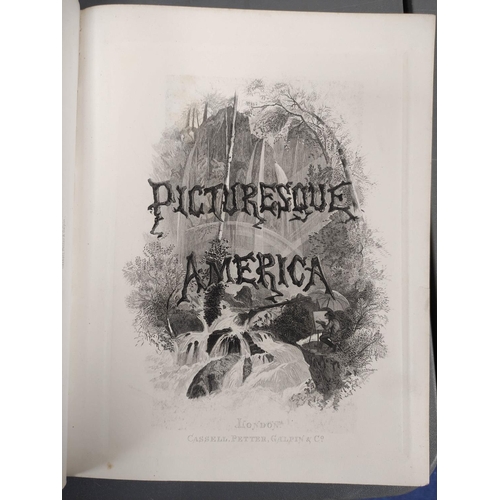 285 - CASSELL (Pubs).  Picturesque America, ed. by William Cullen Bryant. 4 vols. Eng. plates & illus.... 