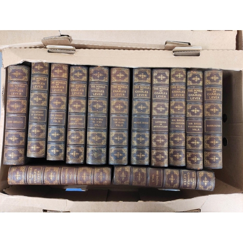 287 - LEVER CHARLES.  Copyright Edition of the Novels. The set of 37 vols. Eng. frontis, title v... 