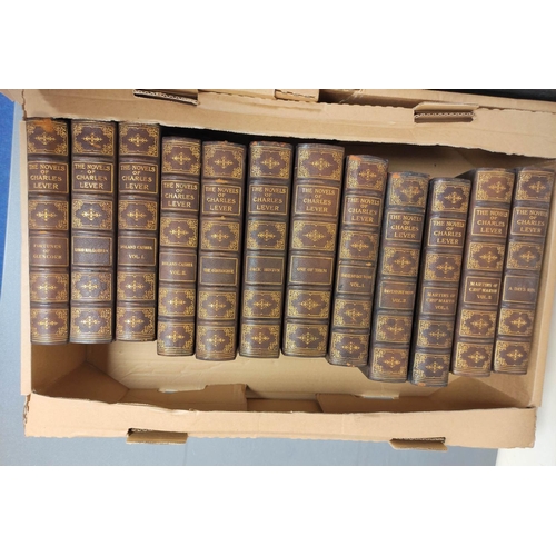 287 - LEVER CHARLES.  Copyright Edition of the Novels. The set of 37 vols. Eng. frontis, title v... 