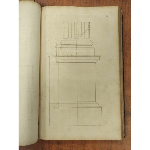 292 - GIBBS JAMES.  Rules for Drawing the Several Parts of Architecture. 64 eng. plates (plate 6... 