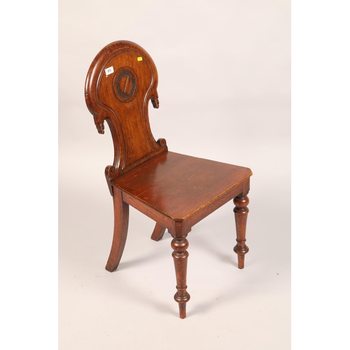 513 - Oak hall chair