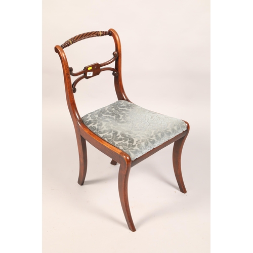 521 - Mahogany hall chair